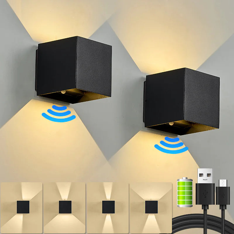 Minimalist Aluminum Motion Sensor LED Wall Light