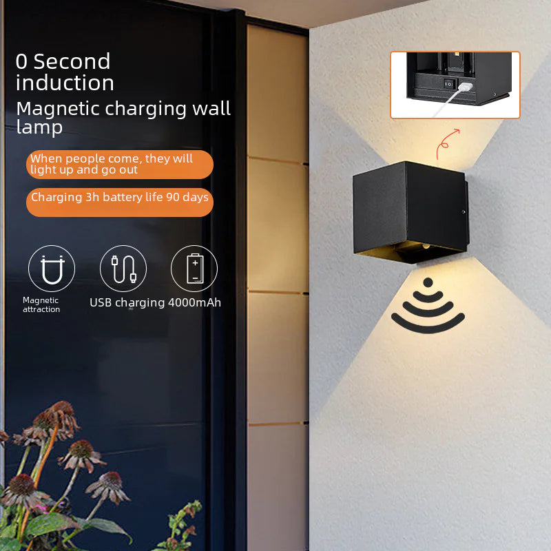 Minimalist Aluminum Motion Sensor LED Wall Light