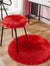 Fluffy Round Faux Fur Cushion Mat - Home Decor 15.7in